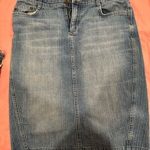 A.N.A. brand Classic Blue Denim Pencil Skirt